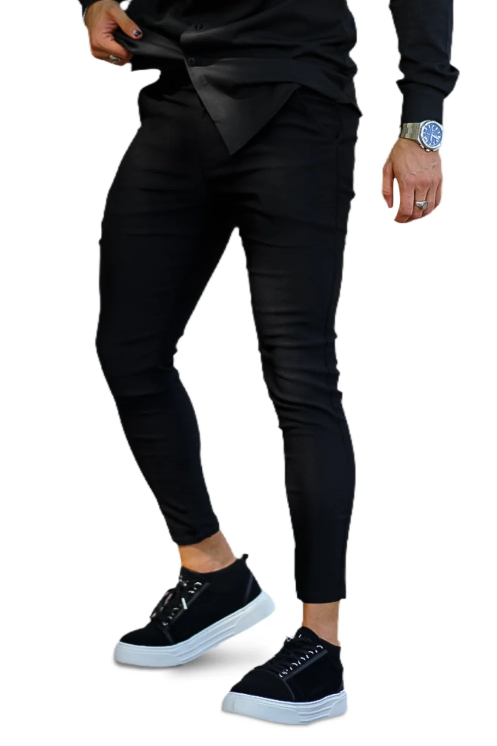 The Leadership Black Super Stretch Chinos