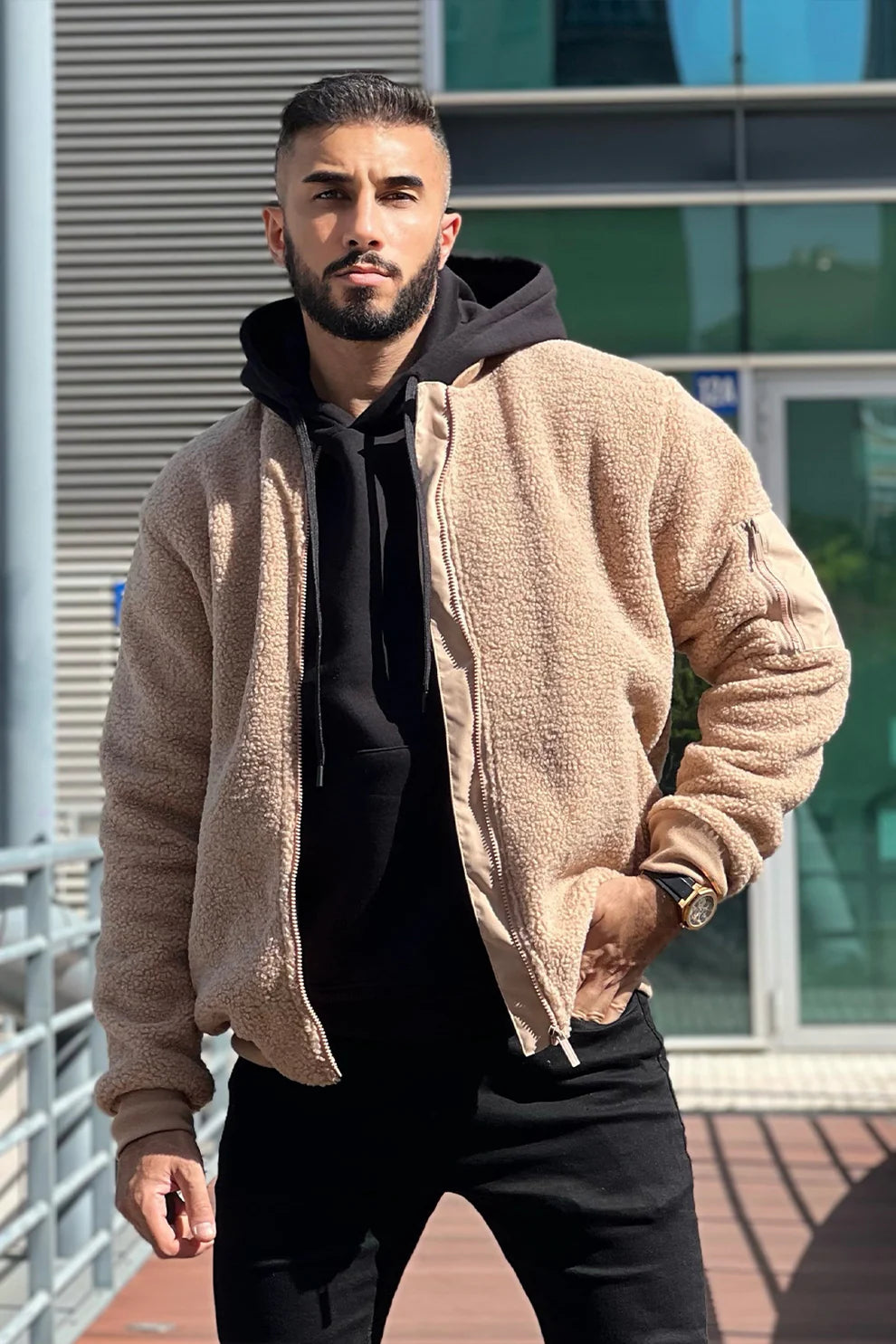 The Leadership Lightweight Beige Winter Coat