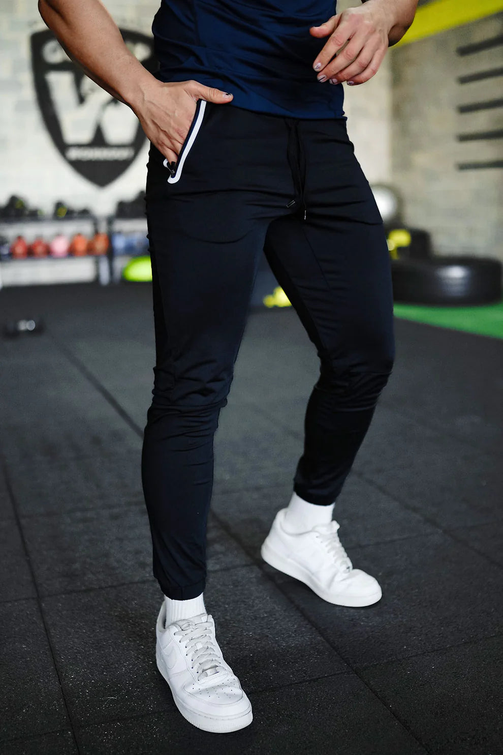 The Leadership Black Athletic Joggers