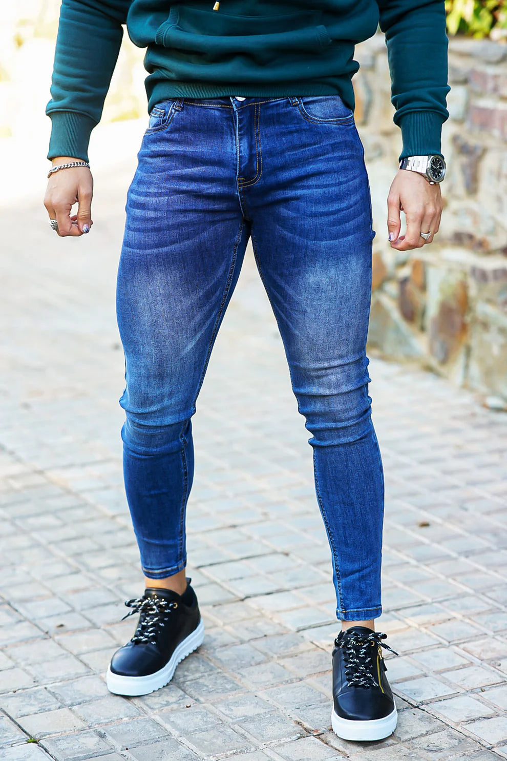The Leadership Skinny Stretch Blue Jeans
