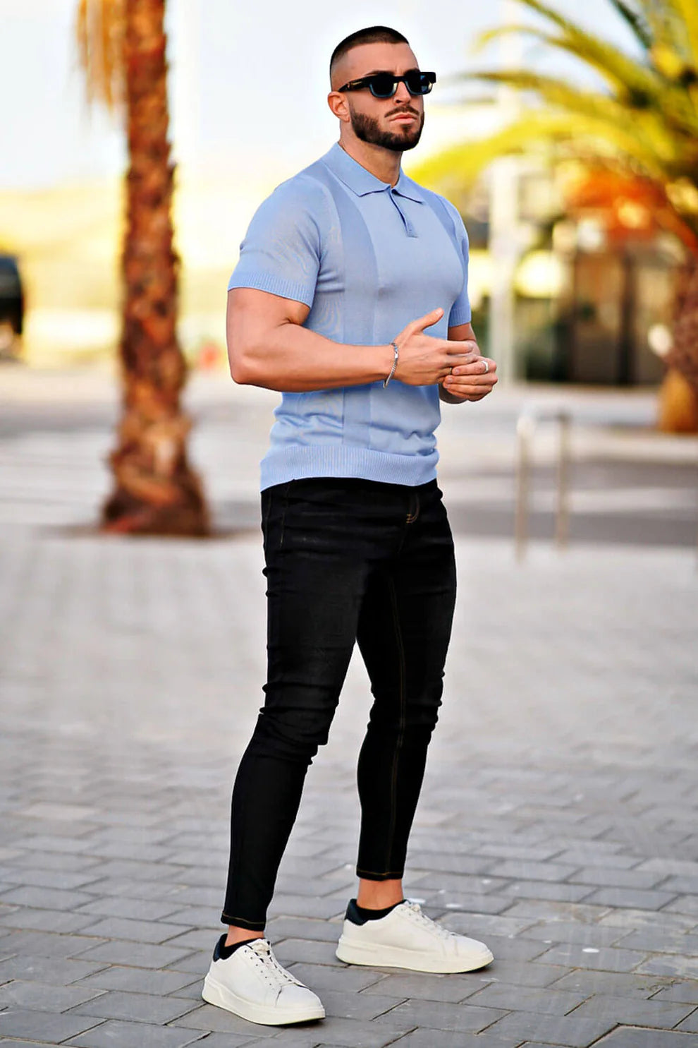 The Leadership Light Blue Polo T-Shirt
