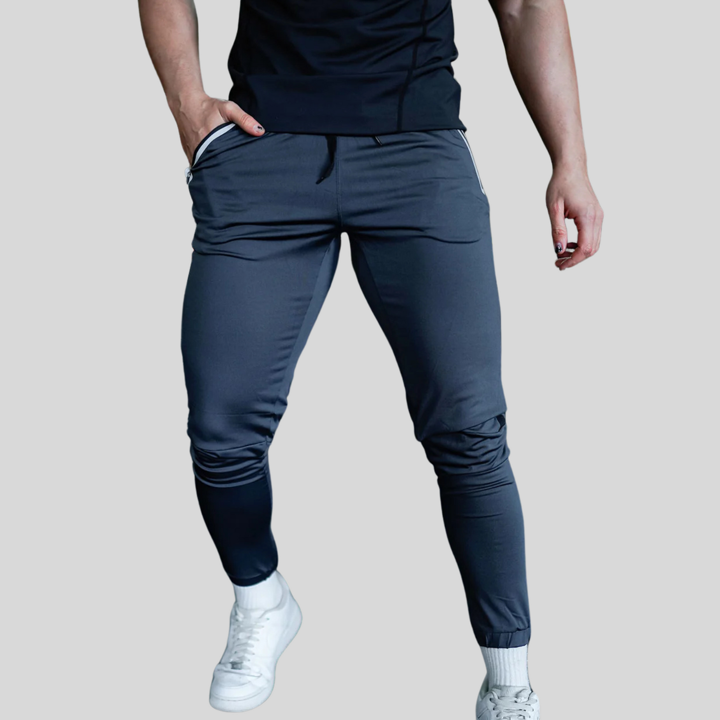 The Leadership Black Athletic Joggers