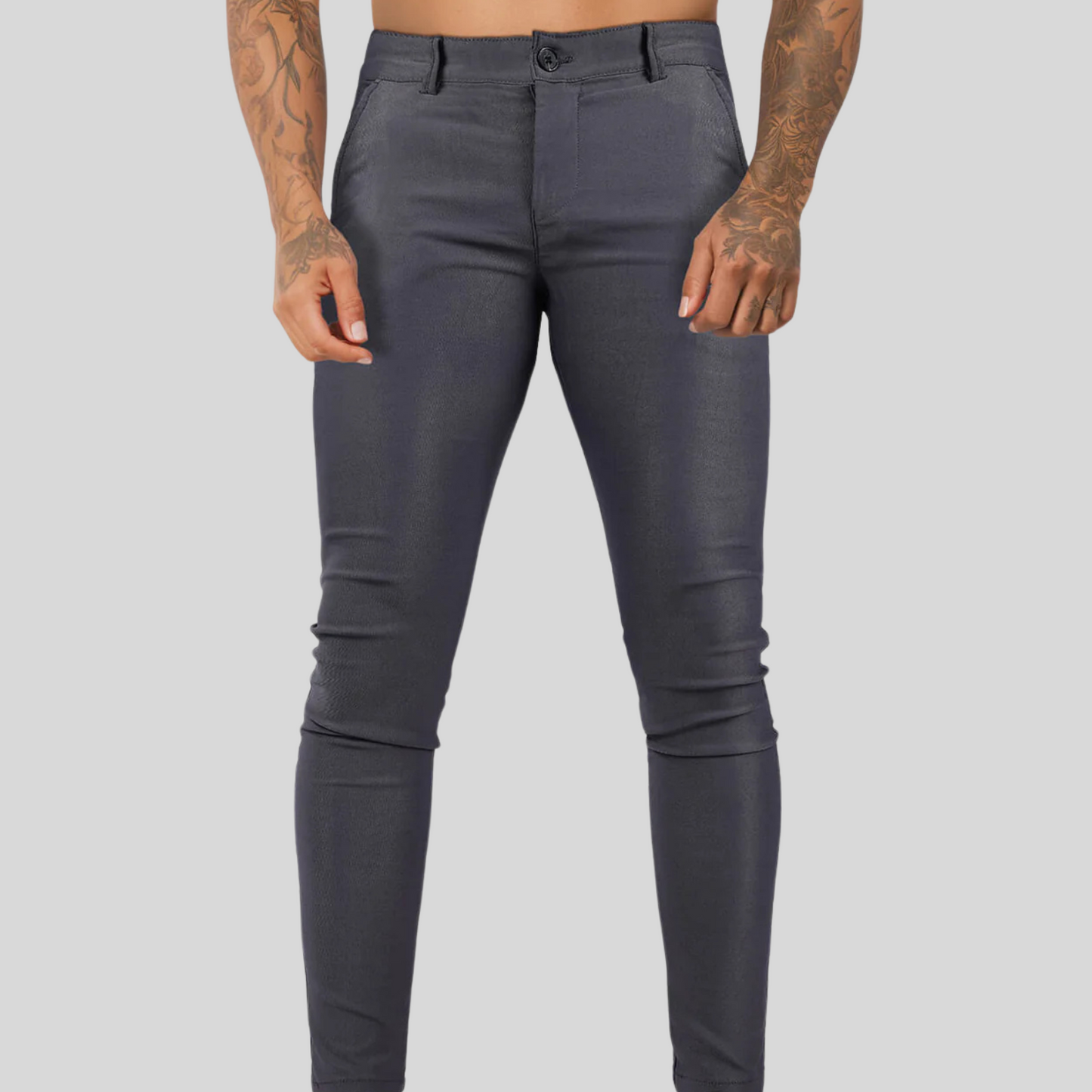 The Leadership Black Slim-Fit Chinos