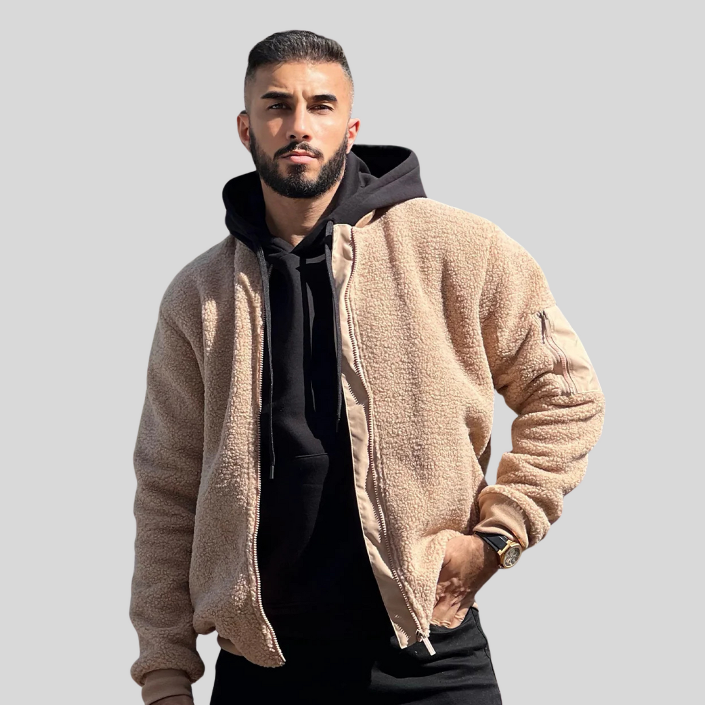 The Leadership Lightweight Black Winter Coat