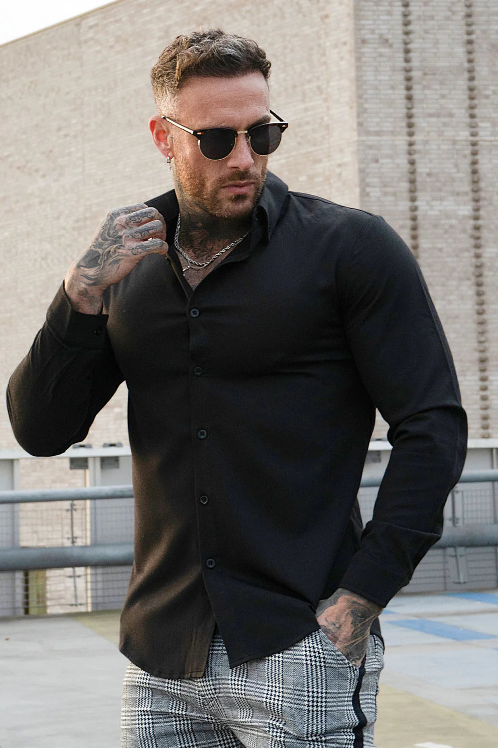 The Leadership Black Button-Up Shirt
