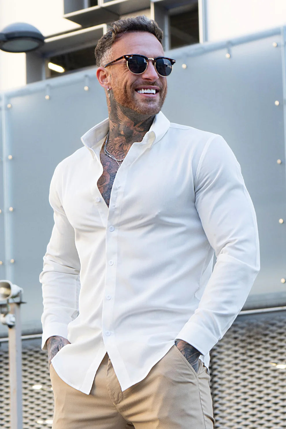 The Leadership White Button-Up Shirt