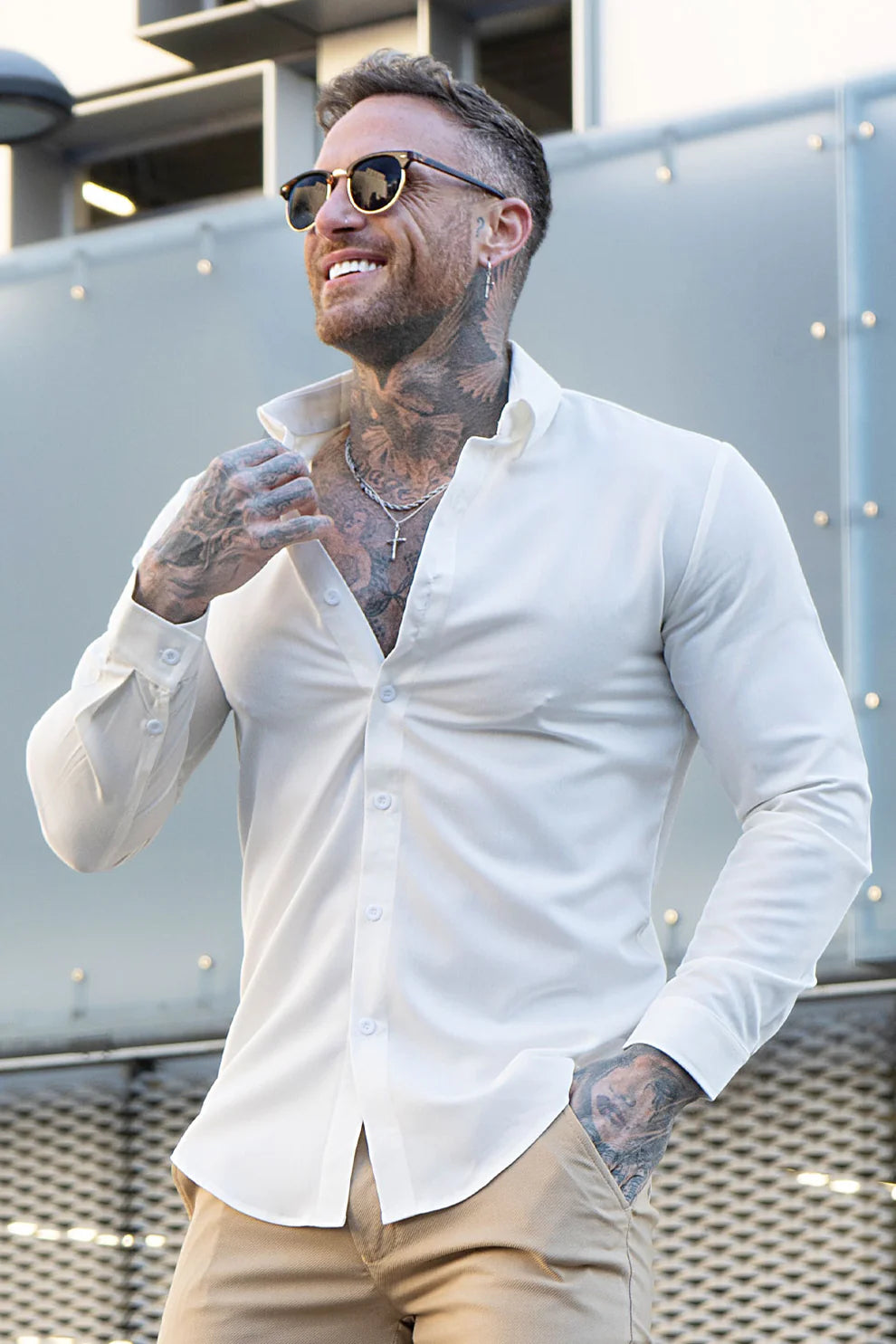 The Leadership White Button-Up Shirt