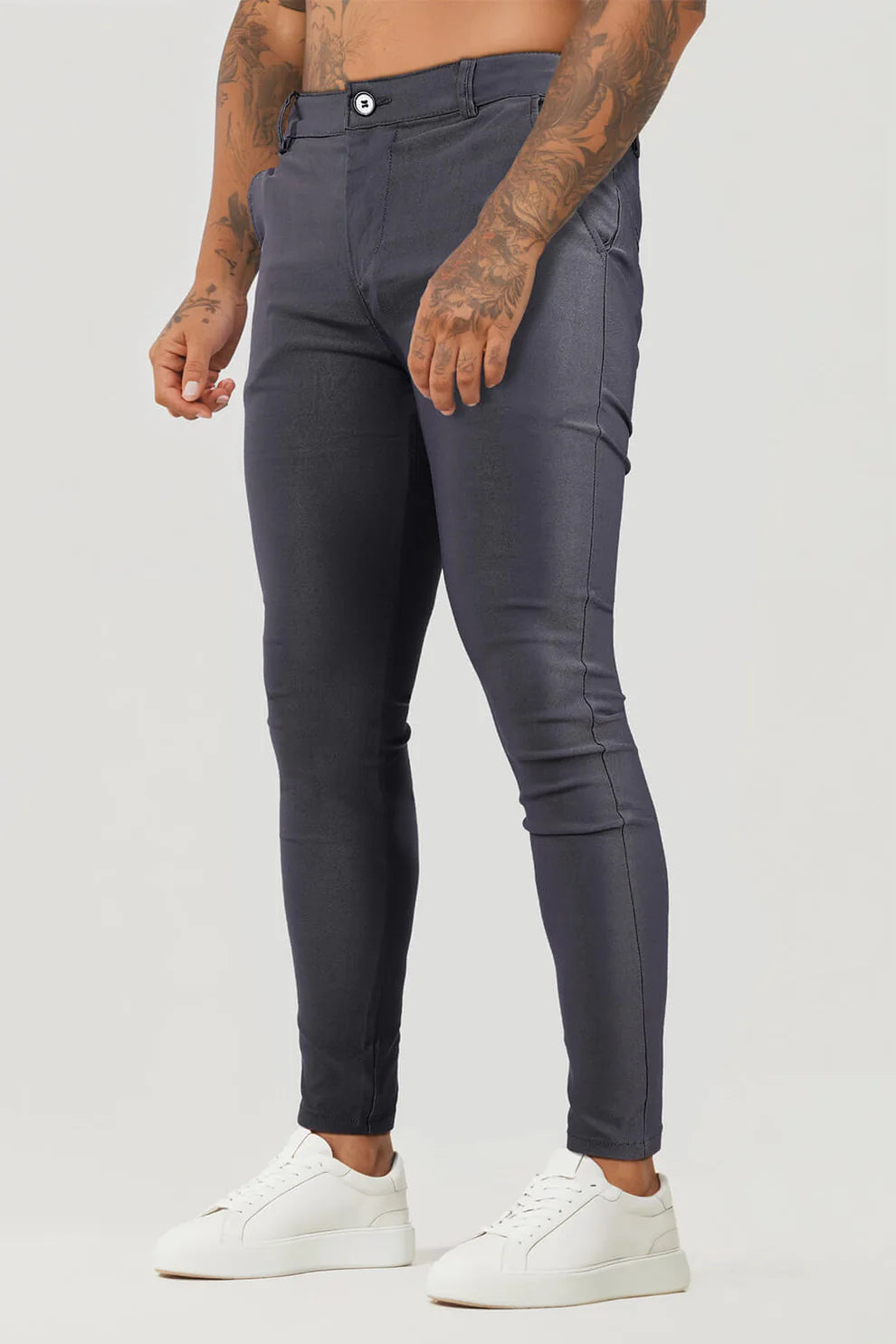 The Leadership Grey Slim-Fit Chinos