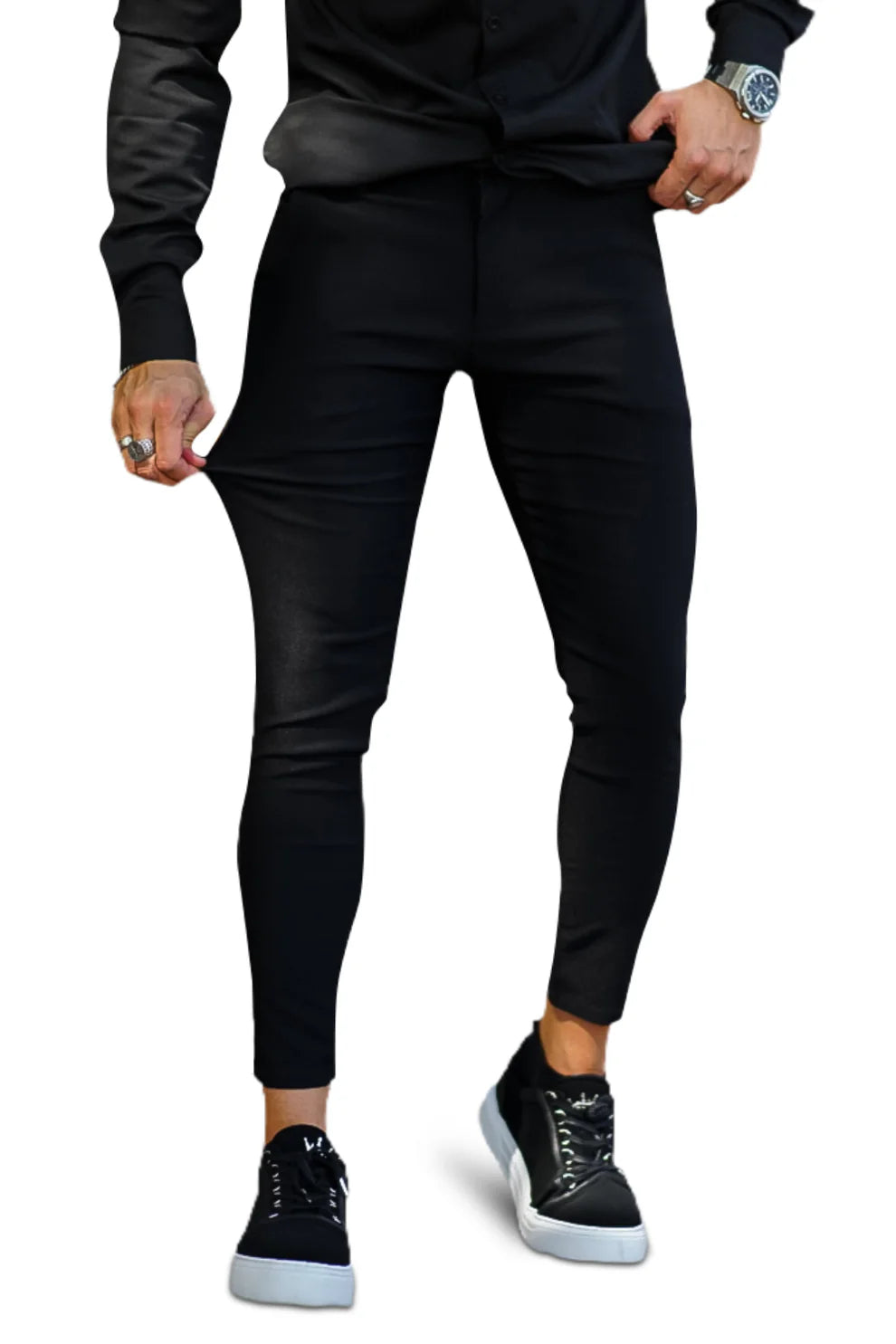 The Leadership Black Super Stretch Chinos