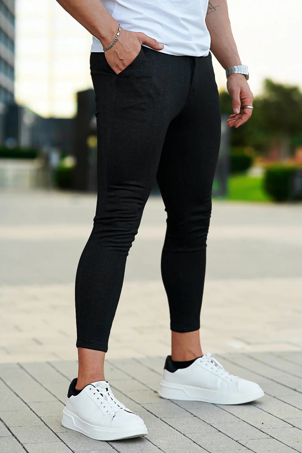 The Leadership Black Skinny Jeans
