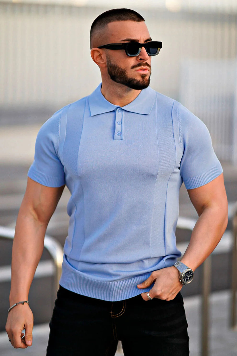 The Leadership Light Blue Polo T-Shirt