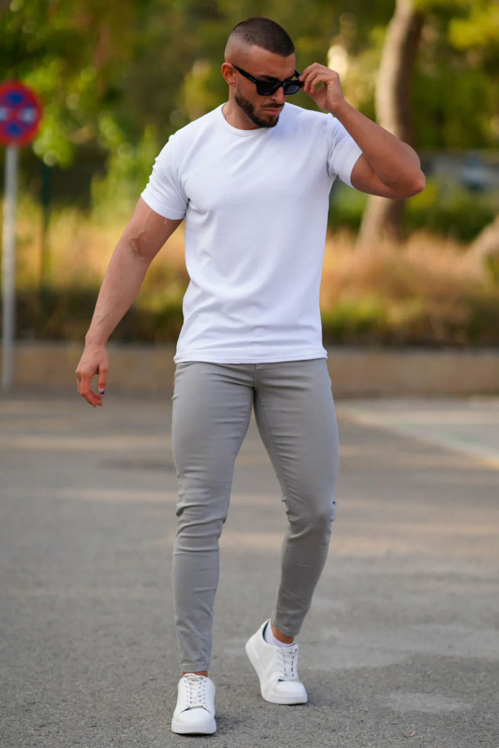 The Leadership Light Gray Skinny Jeans