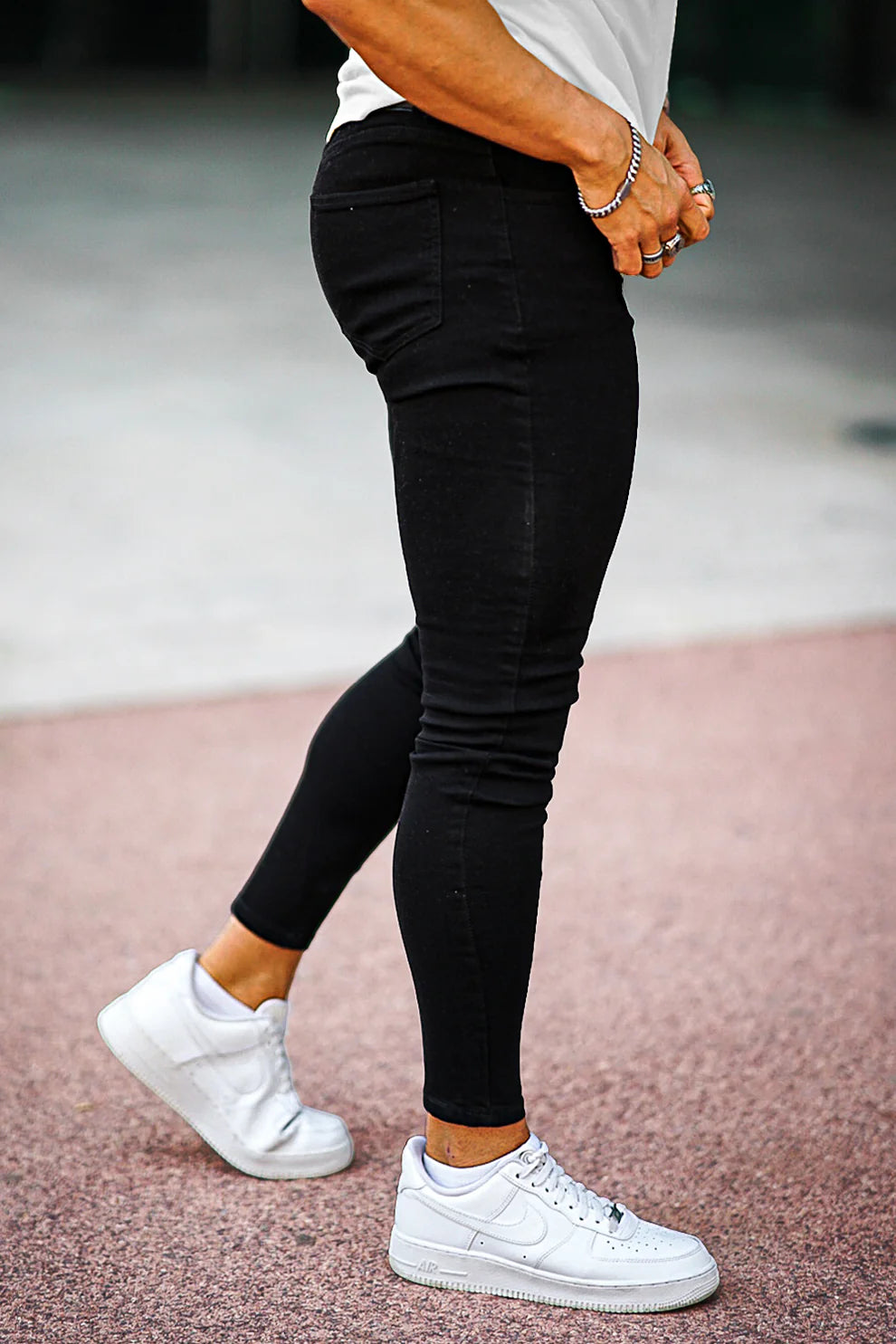 The Leadership Black Skinny Jeans