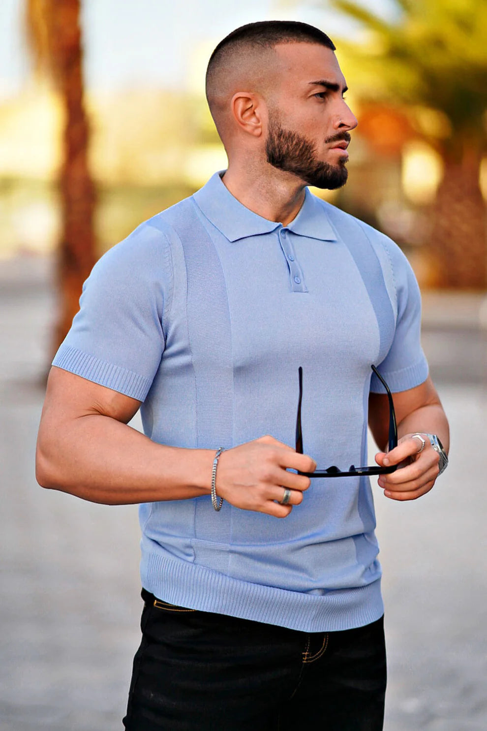 The Leadership Light Blue Polo T-Shirt