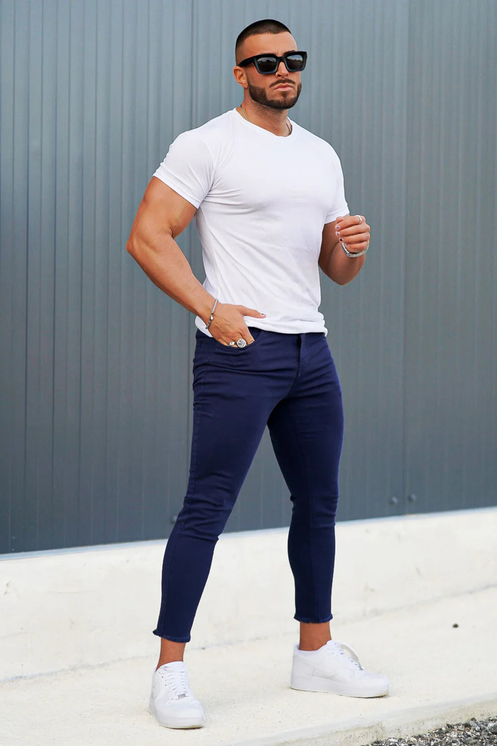 The Leadership Navy Skinny Stretch Jeans