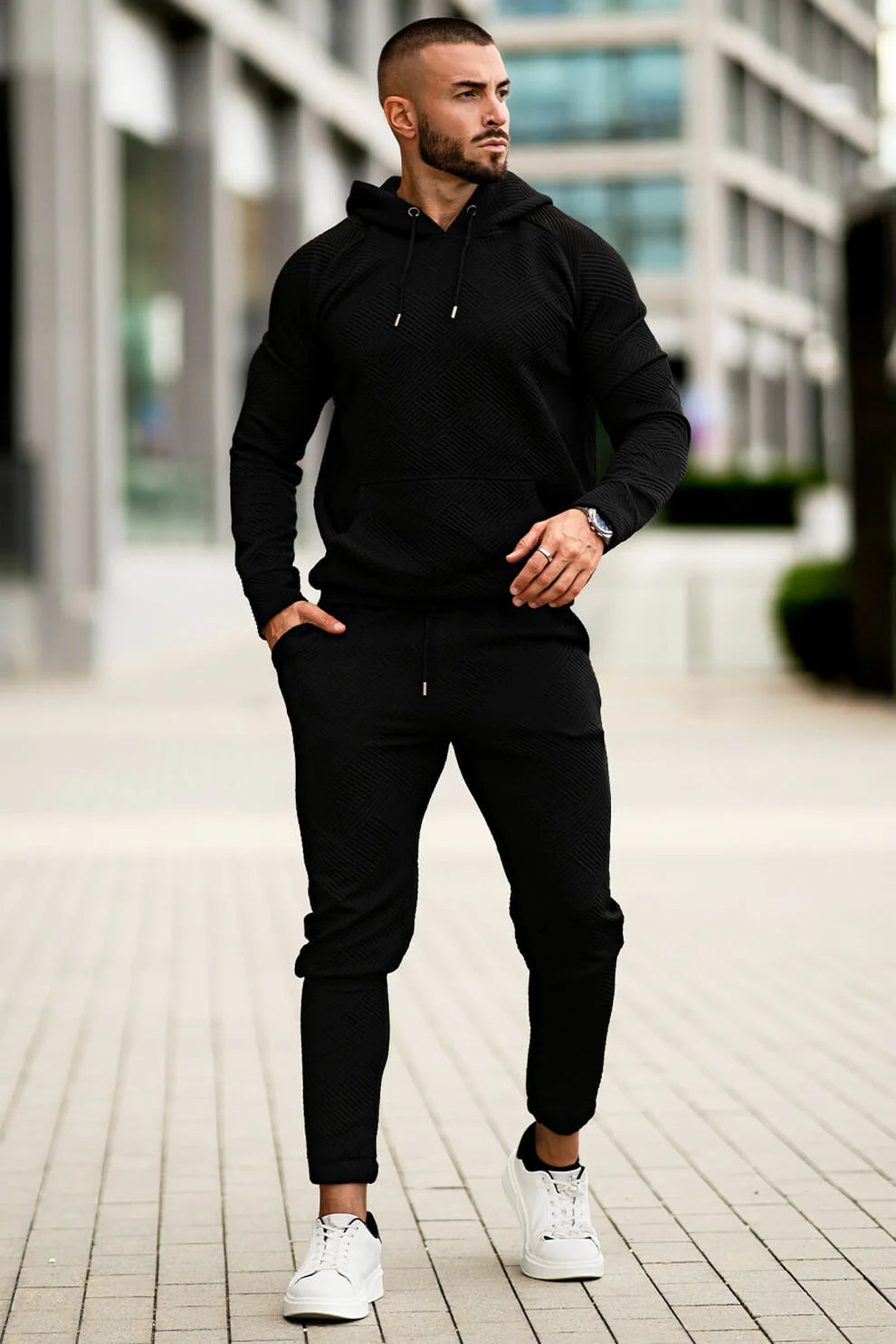 The Leadership Black Hoodie Set