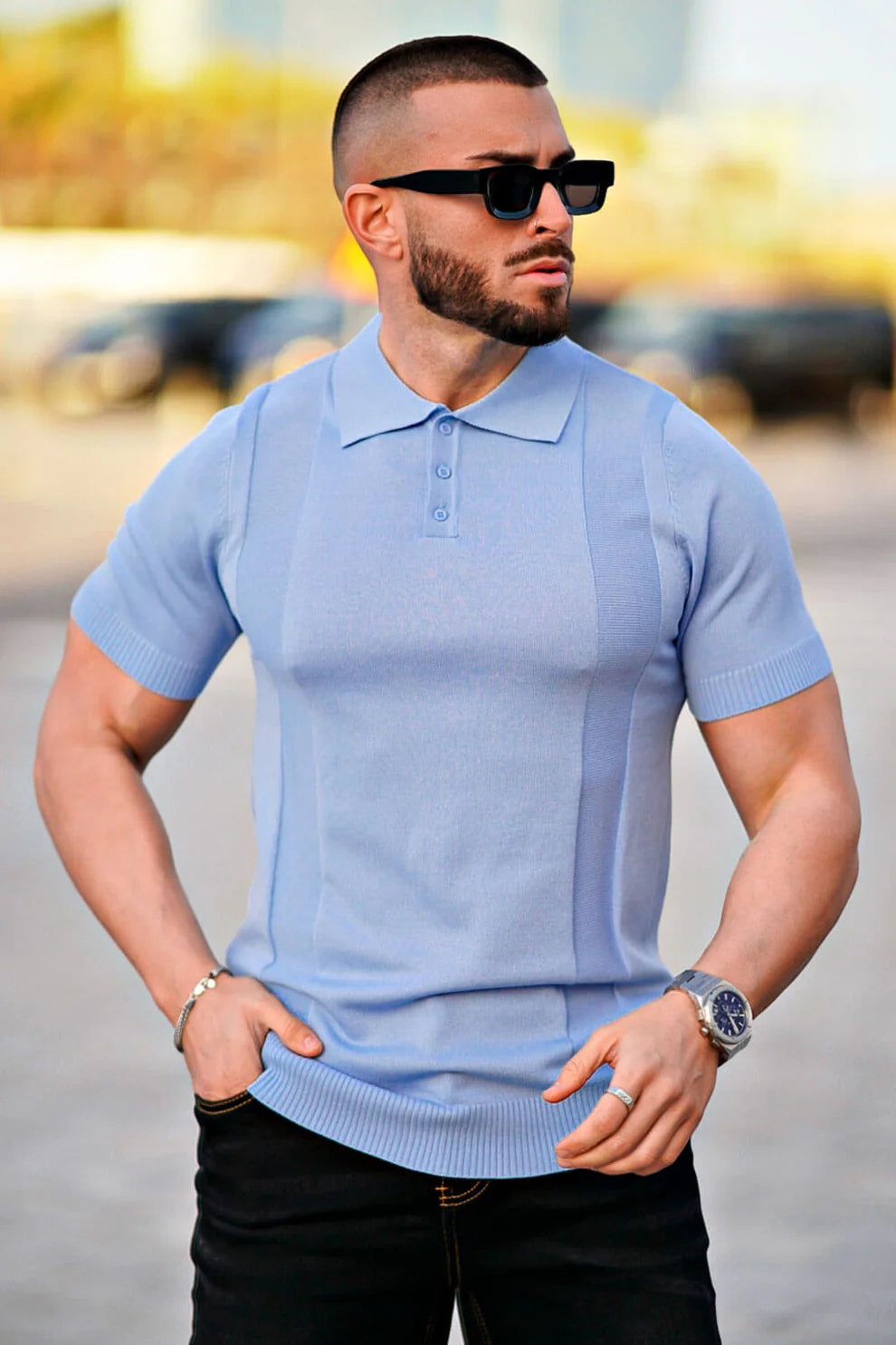The Leadership Light Blue Polo T-Shirt