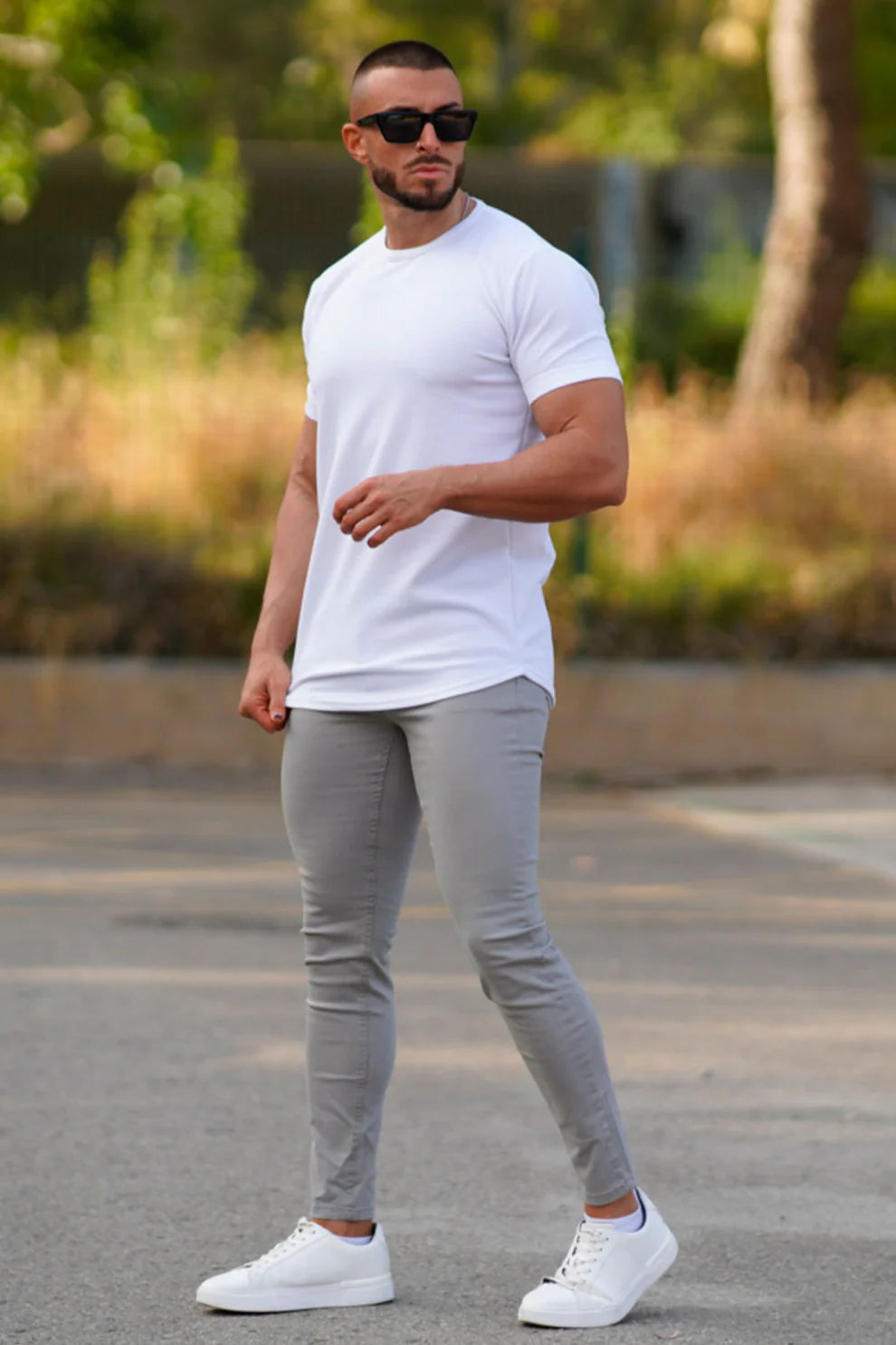 The Leadership Light Gray Skinny Jeans