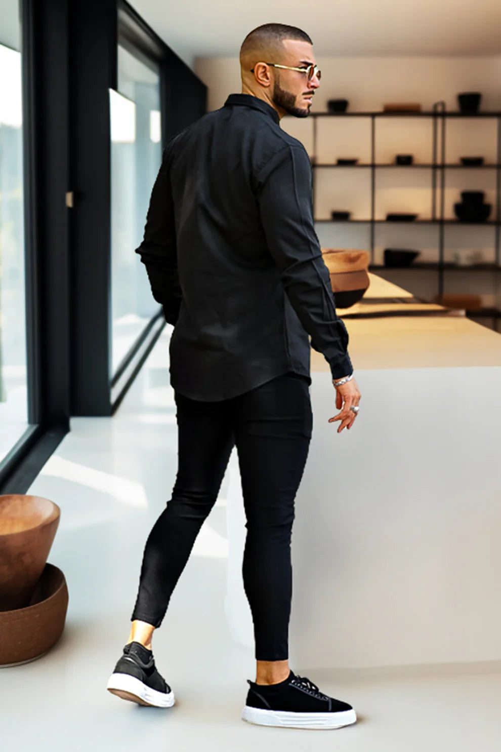 The Leadership Black Super Stretch Chinos