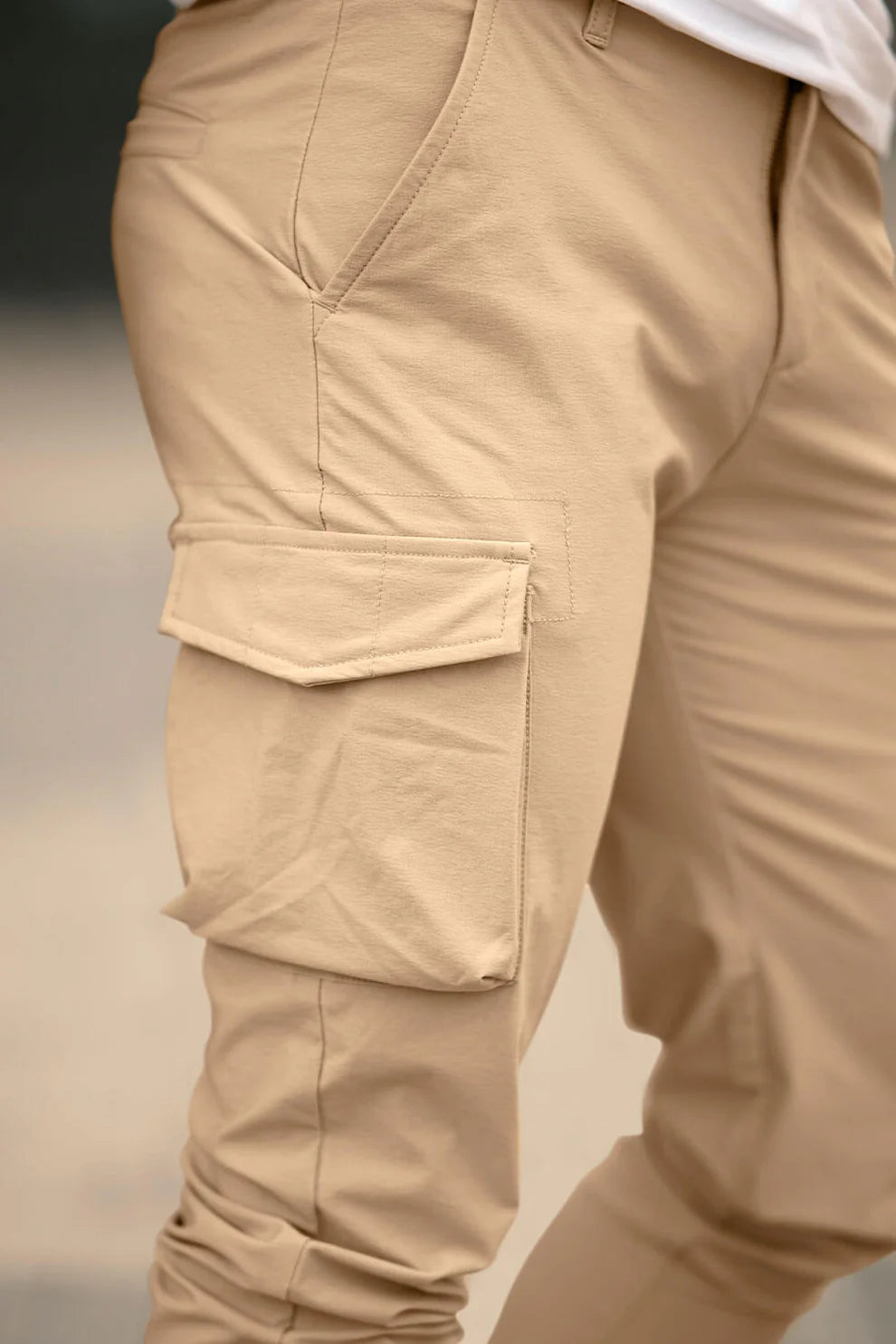 The Dynamic Beige Cargo Pants