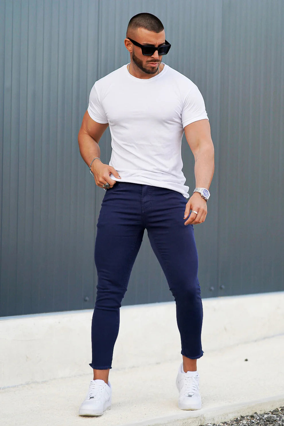 The Leadership Navy Skinny Stretch Jeans