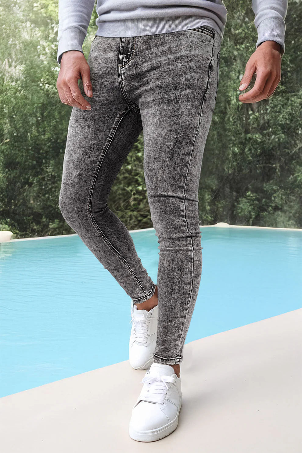 The Leadership Acid Wash Skinny Jeans