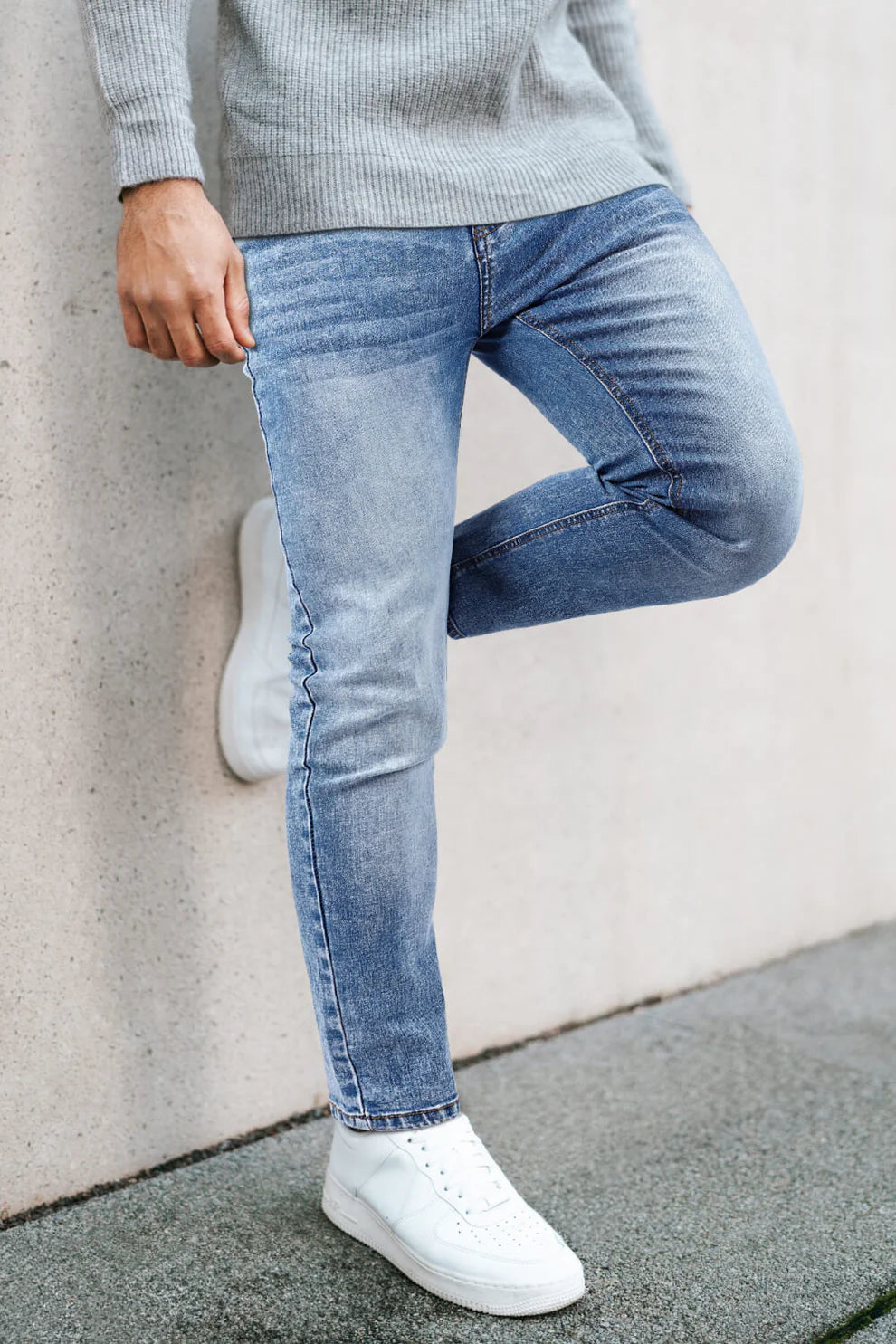 The Leadership Stretch Slim Fit Blue Jeans