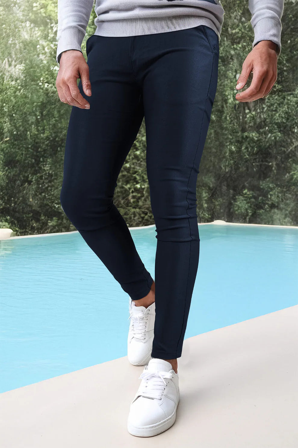 The Leadership Navy Slim-Fit Chinos