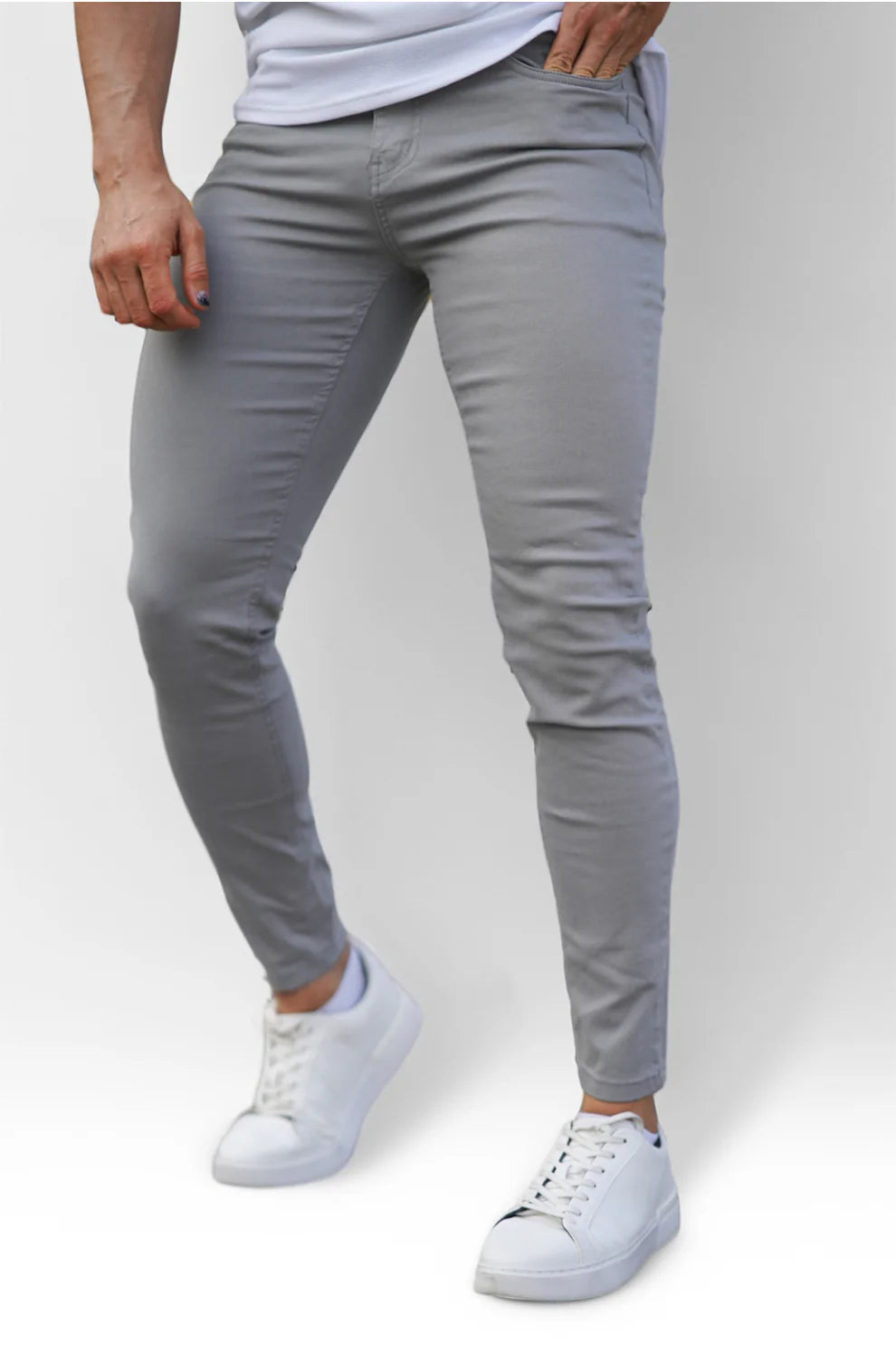 The Leadership Light Gray Skinny Jeans