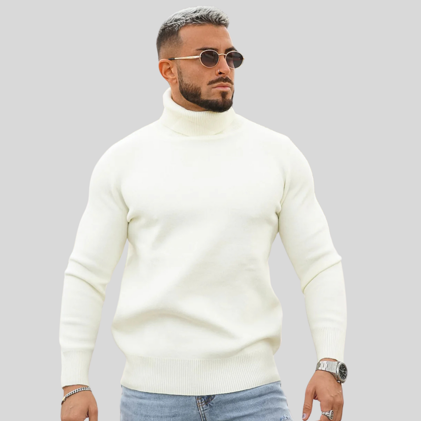 The Leadership Black Turtleneck Sweater