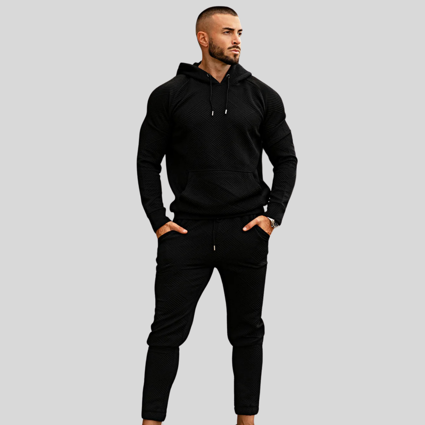 The Leadership Black Hoodie Set