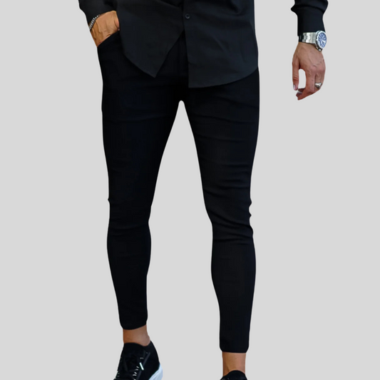 The Leadership Black Super Stretch Chinos