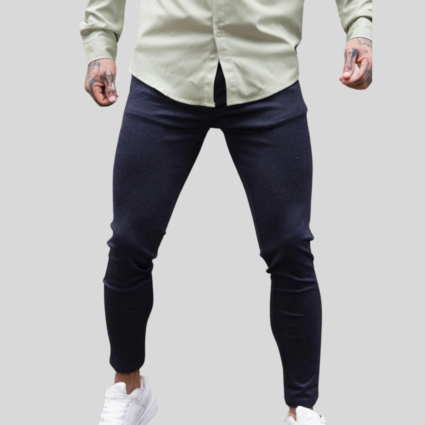 The Leadership Navy Skinny Fit Chinos