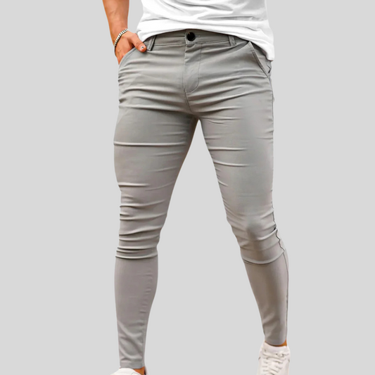 The Leadership Grey Stretch Fit Chinos