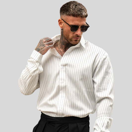 The Leadership White Pinstripe Shirt