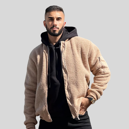 The Leadership Lightweight Beige Winter Coat