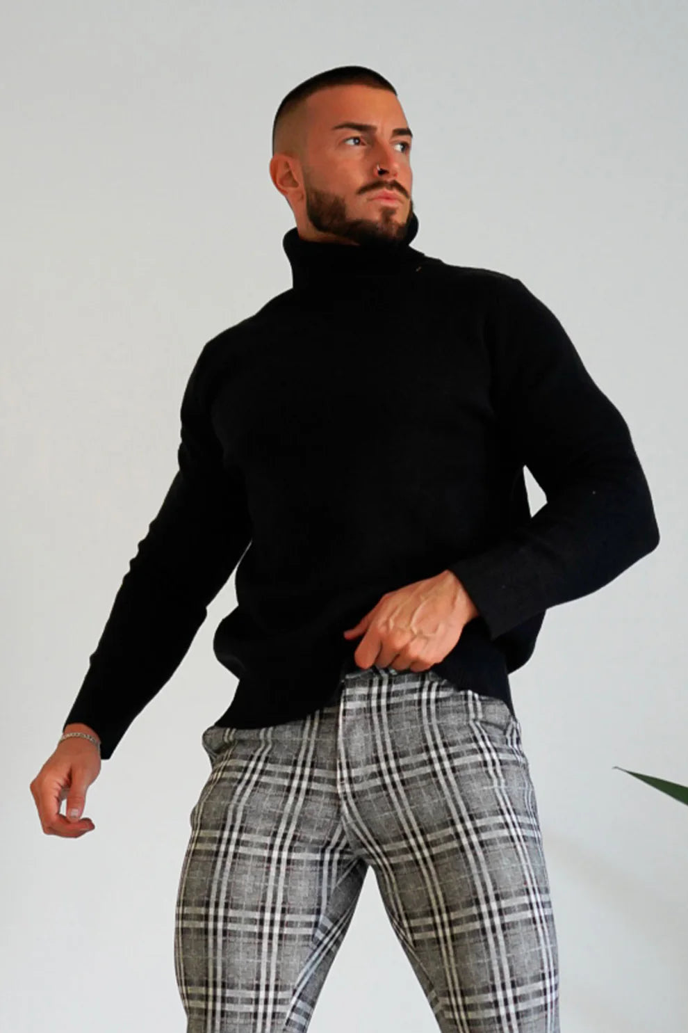 The Leadership Black Turtleneck Sweater