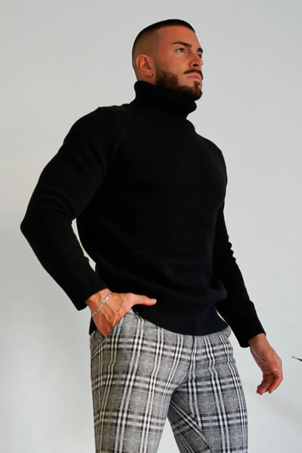 The Leadership Black Turtleneck Sweater